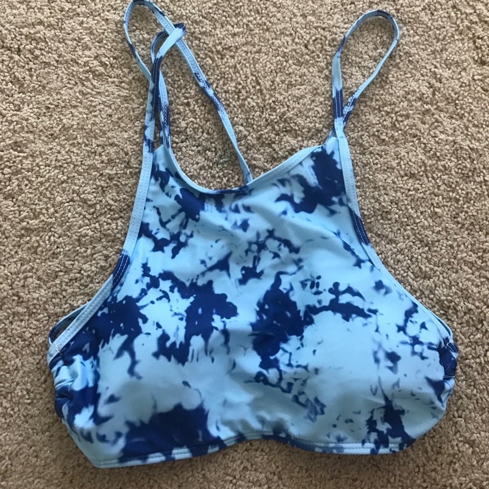 High neck bathing suit top