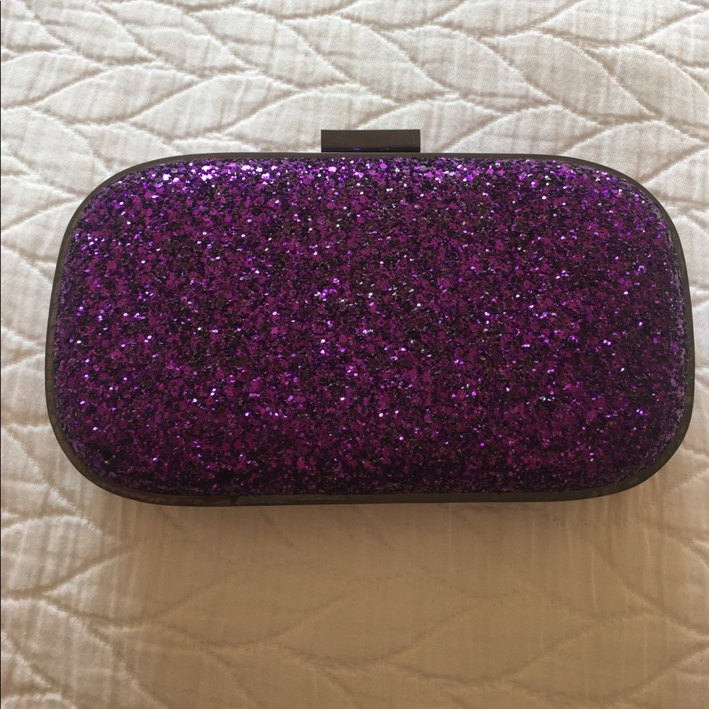 Anya Hindmarch light up fantasy purple clutch