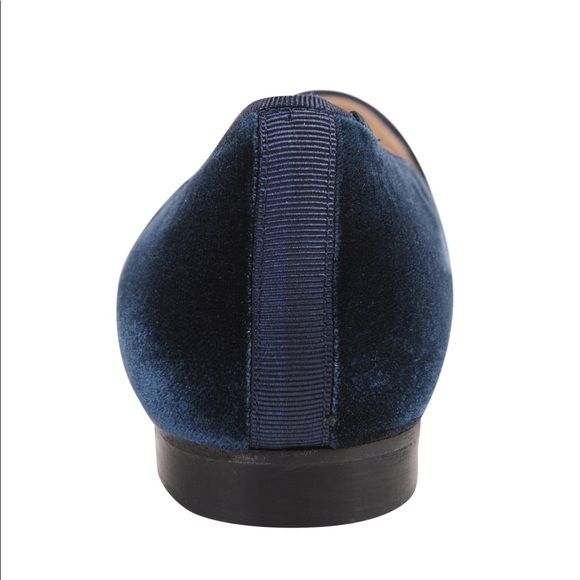 Gatsby Bee Happy Smoking Loafers - Blue Velvet - Picture 5 of 7