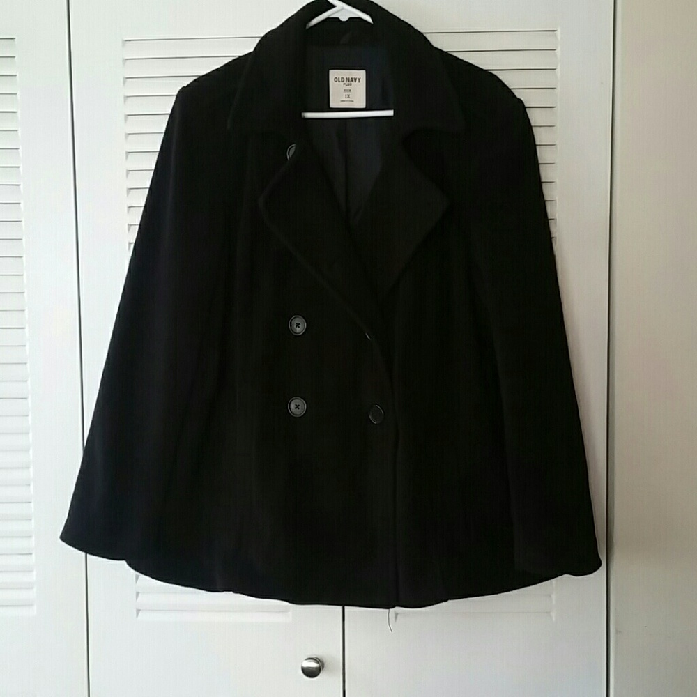 Black peacoat