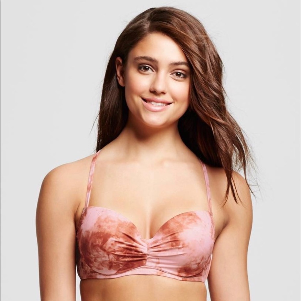 NWT Shade & Shore 34D Macrame Racerback Bikini Top