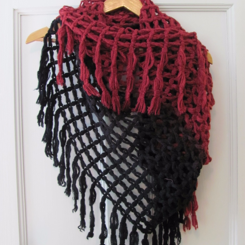 Stunning Multicolored Tassel Scarf