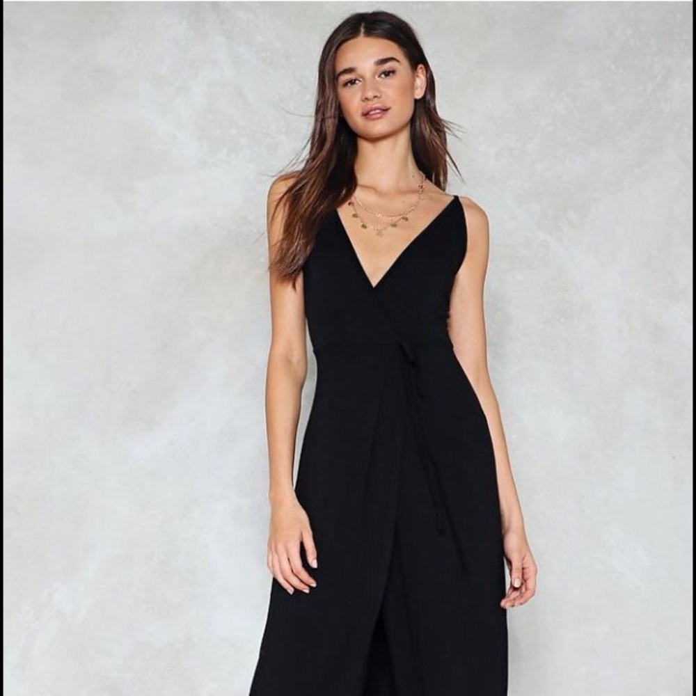 Nasty Gal Black Maxi Dress