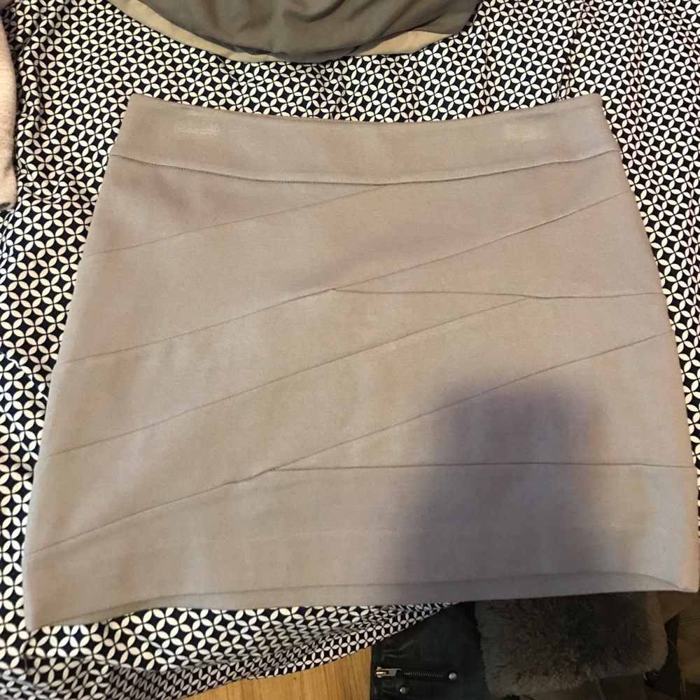 Gray Mini Skirt