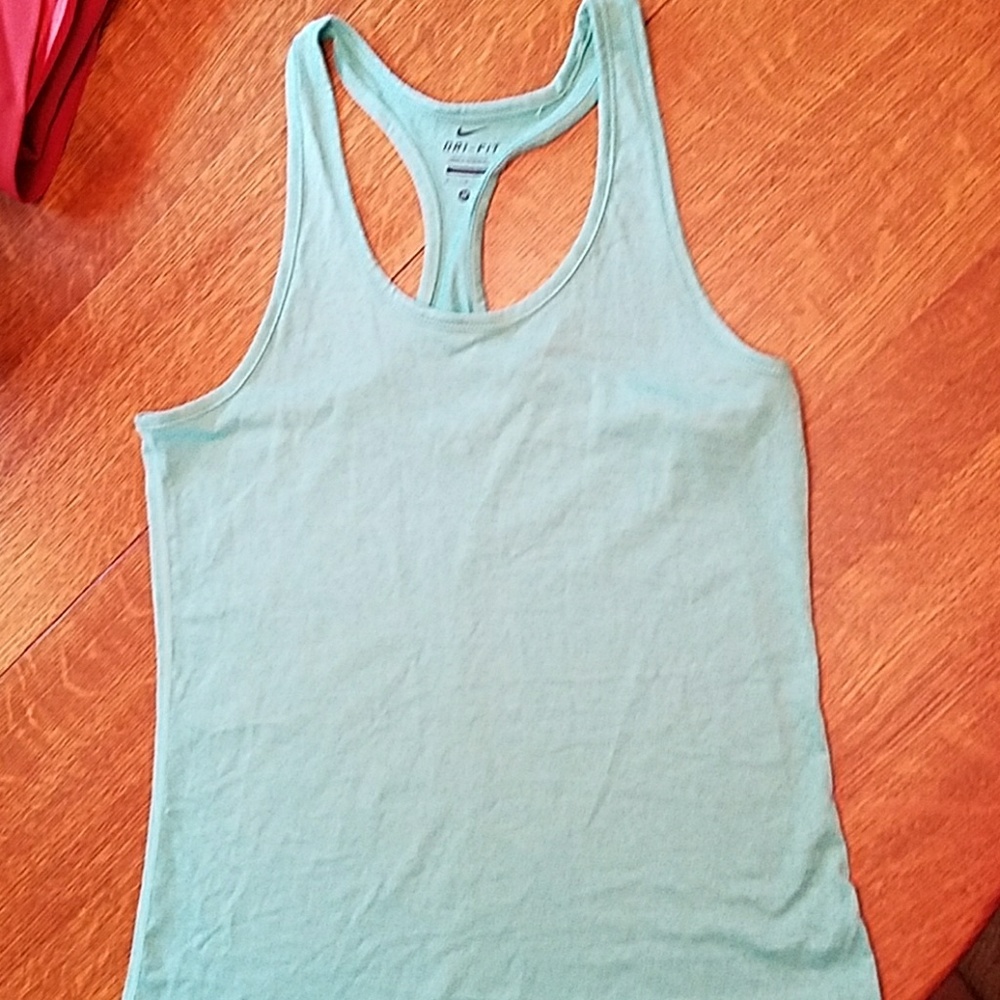 Nike DRI-FIT workout tank teal medium