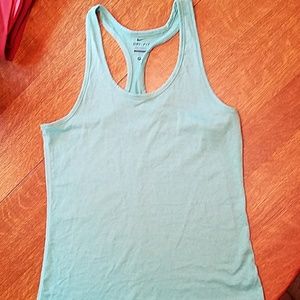 Nike DRI-FIT workout tank teal medium
