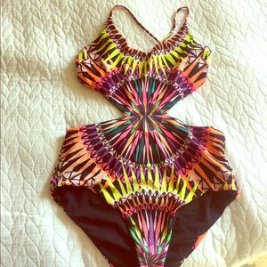 Mara Hoffman reversible one piece bathing suit