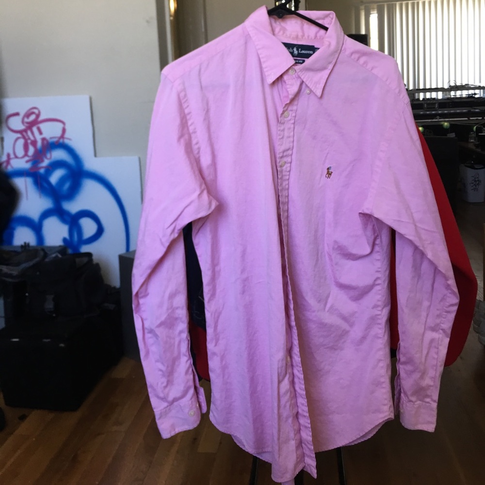 Ralph Lauren Pink Button-Down L/S Perfect Large!