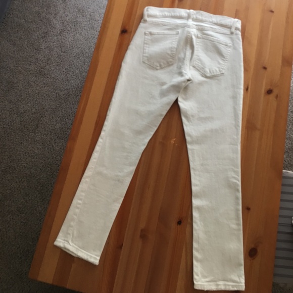 Off White Girlfriend Fit 5 Pocket Denim - Picture 2 of 4