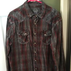BKE Athletic fit for men l/s button up