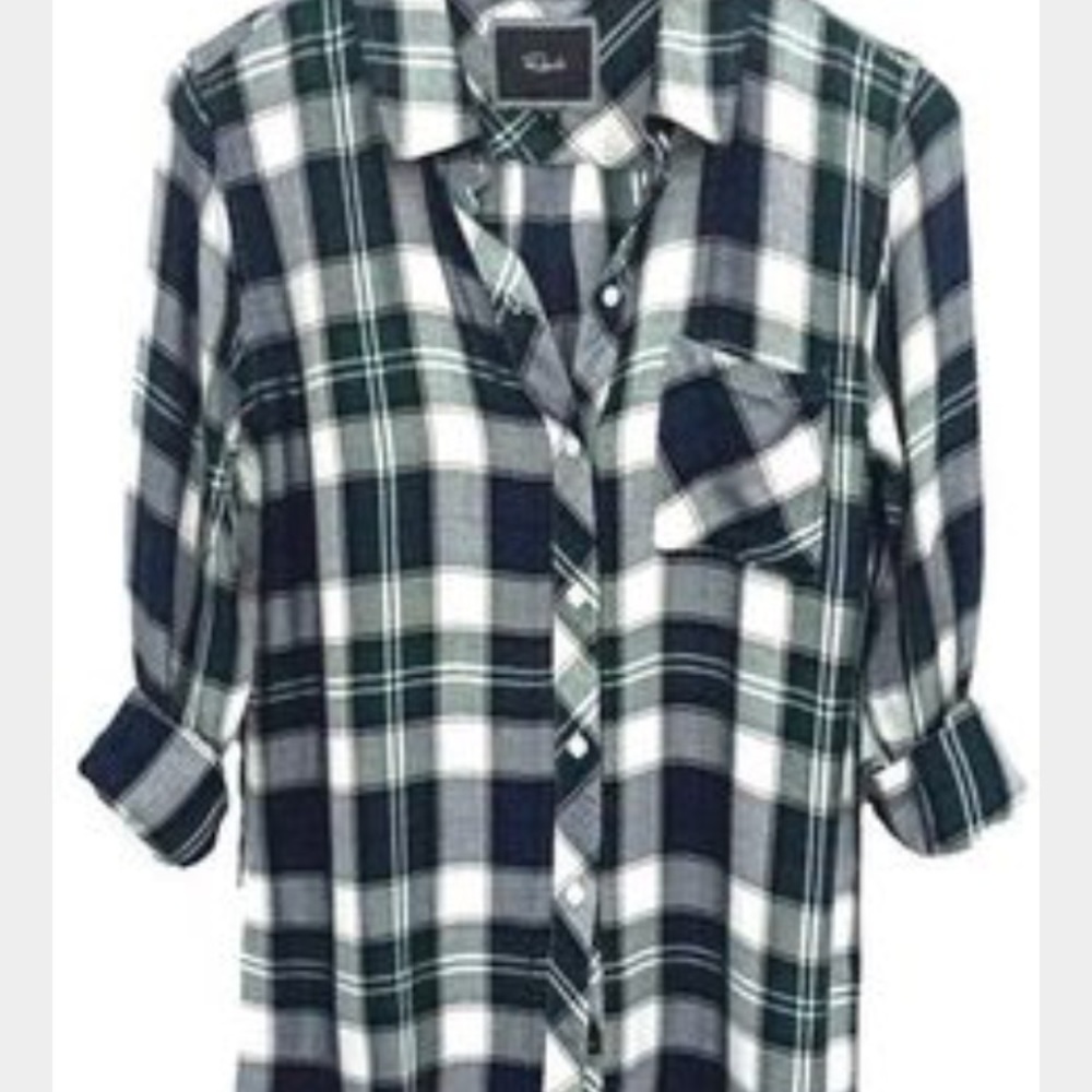 Rails LA Hunter Plaid Shirt, Green, XS, NWOT