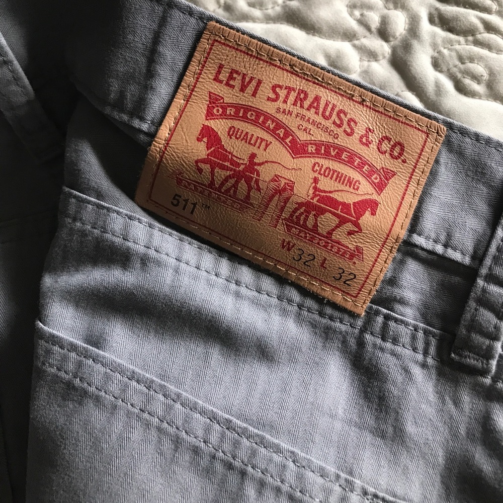 LEVI Men's Gray Jeans - Picture 3 of 3