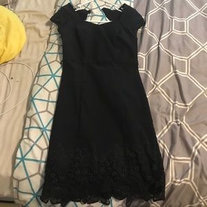 Black fitted dress
