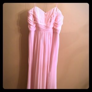 David's Bridal size 14 petal pink gown