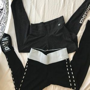 2 PINK VS Yoga Leggings