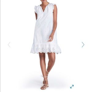 Madewell eyelet dress white medium
