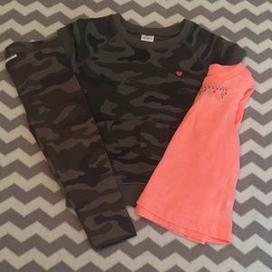 Carters 9 months camo outfit with free shirt