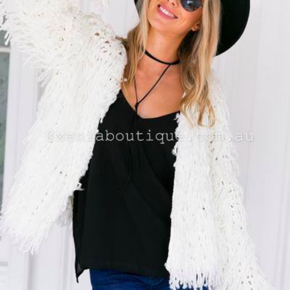 Shaggy pile coat size small