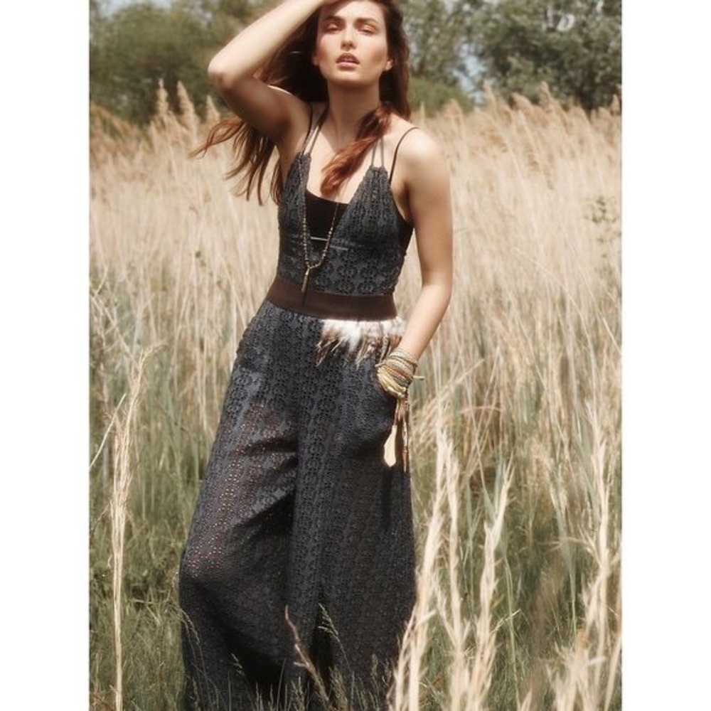 Free People Crochet Jumpsuit