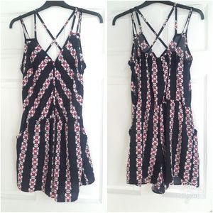 Boho Tie Dye Patterned Romper