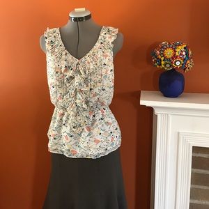 Put a bird on it ruffle blouse