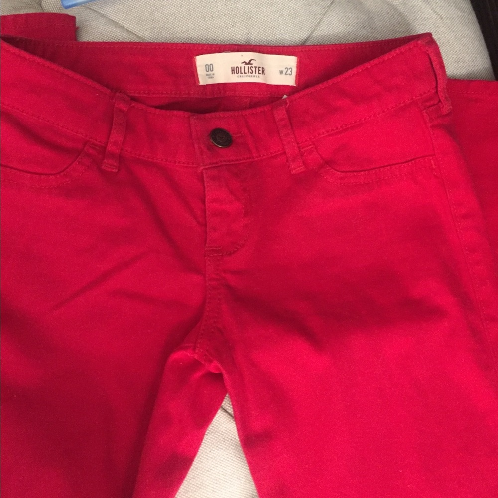 Red Hollister Jean