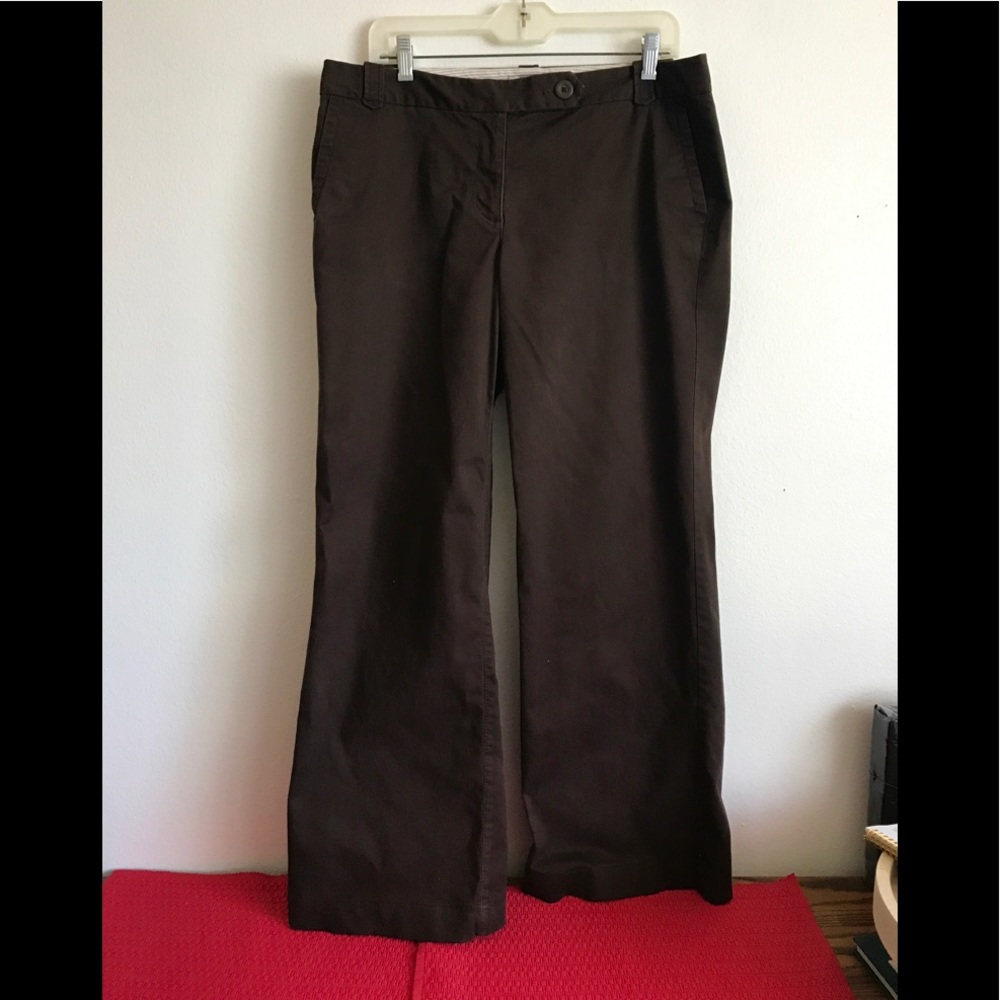 Loft brown khaki pants sz 12