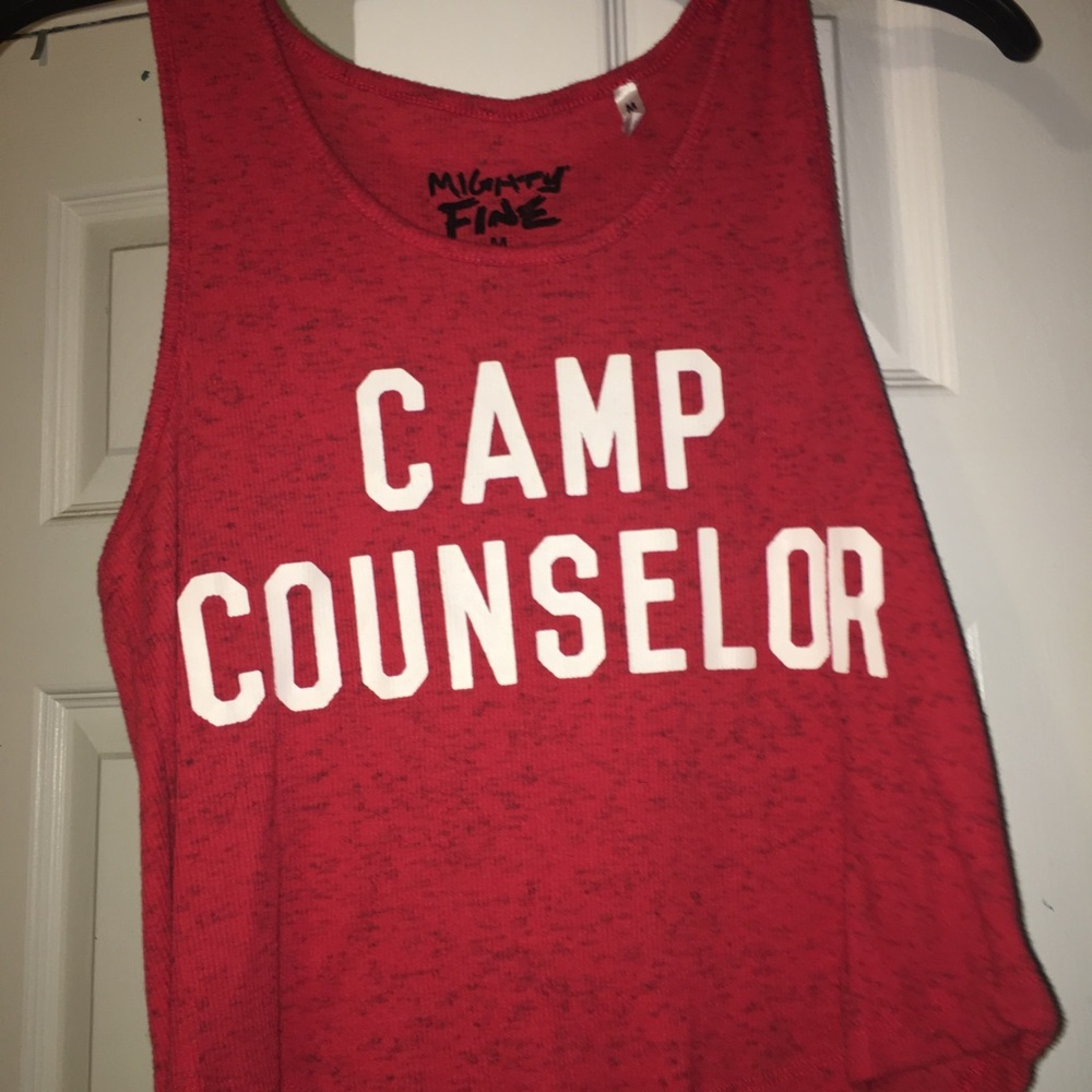 Red "Camp Councilor" Crop Top