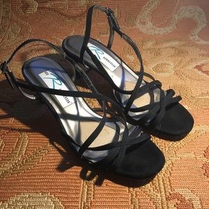 Ros Hommerson Black Strappy Heels