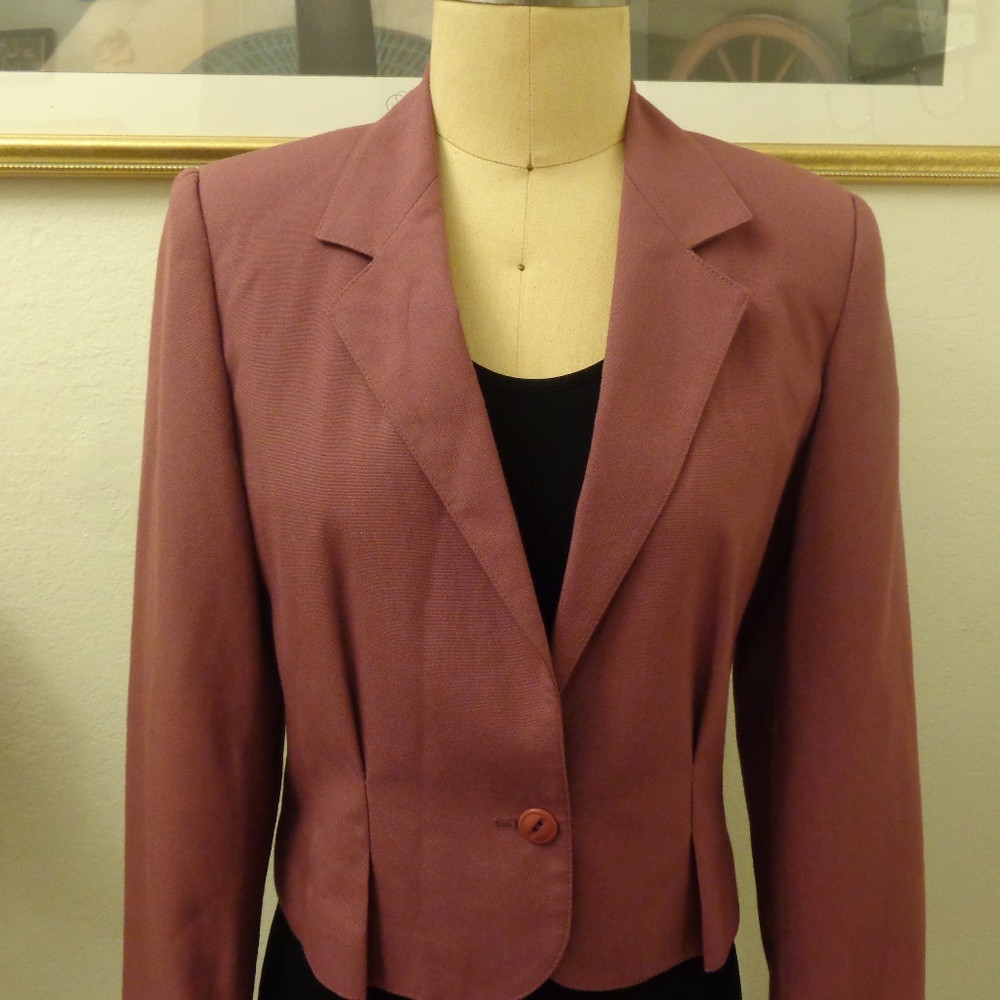 College Town Vintage Purple Blazer