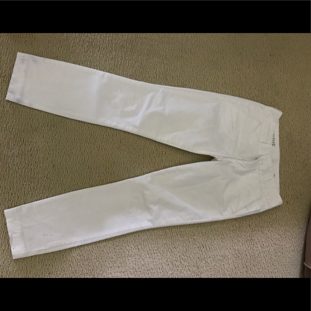 White J Crew pants