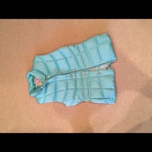 Lilly Pulitzer puffy vest in blue