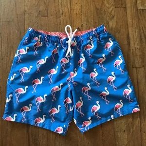 BONOBOS Laguna Board Shorts 7" Blue Flamingo Sz S