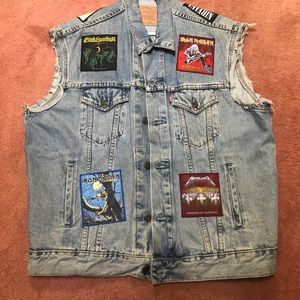 Levi Vest / with Heavy Metal patches