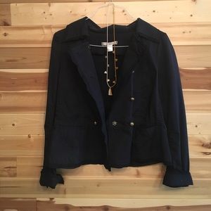 LOFT Sz 12 Navy Blue jacket / blazer 💐