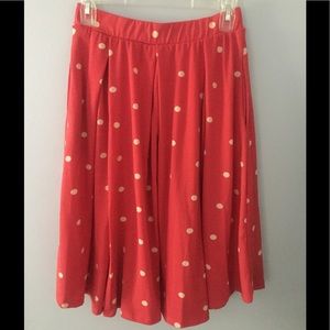 LuLaRoe Madison Skirt- Pink Polkadot