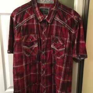 BKE Vintage Athletic fit for men s/s button up