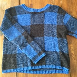 girls checkered sweater