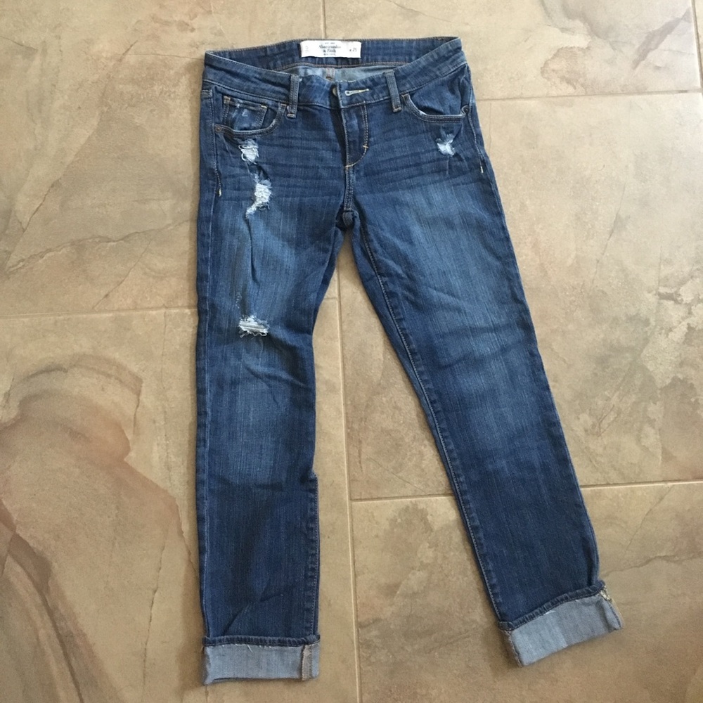 Abercrombie and Fitch jeans.