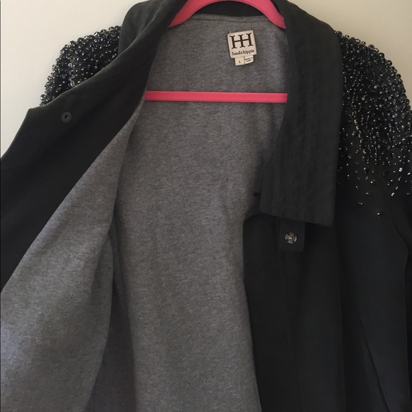 Haute Hippie oversized boyfriend embellished coat - Picture 3 of 7