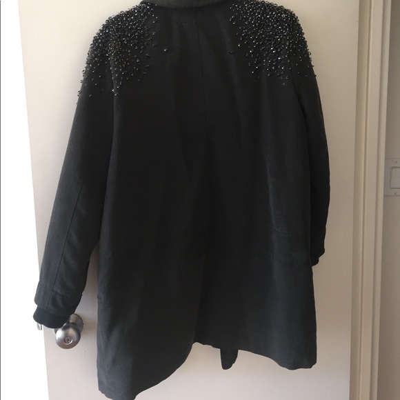 Haute Hippie oversized boyfriend embellished coat - Picture 5 of 7