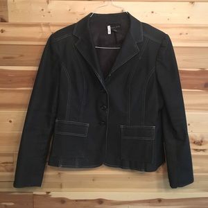DONNA RAE NEW YORK Sz 12 charcoal jacket/blazer💐