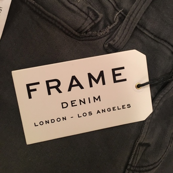 Frame Denim- Le color Rip (Dark Grey)- NWT