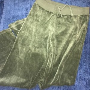 RARE Kids sized Juicy Couture Sweatpants! Olive!