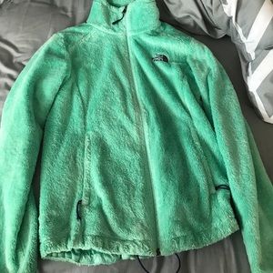Mint green north face fleece