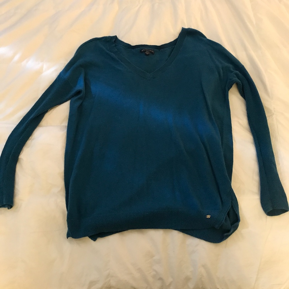AER blue sweater