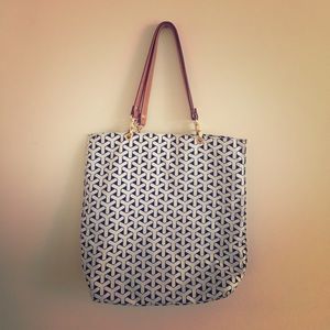 J.McLaughlin Geometric Canvas Tote