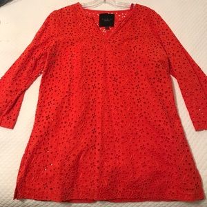 Talbots Eyelet Tunic