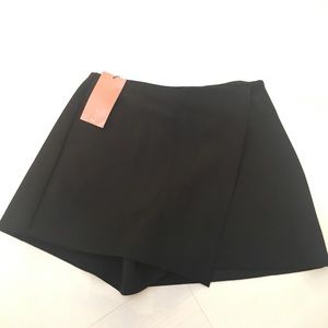 Zara Black Suede Skort