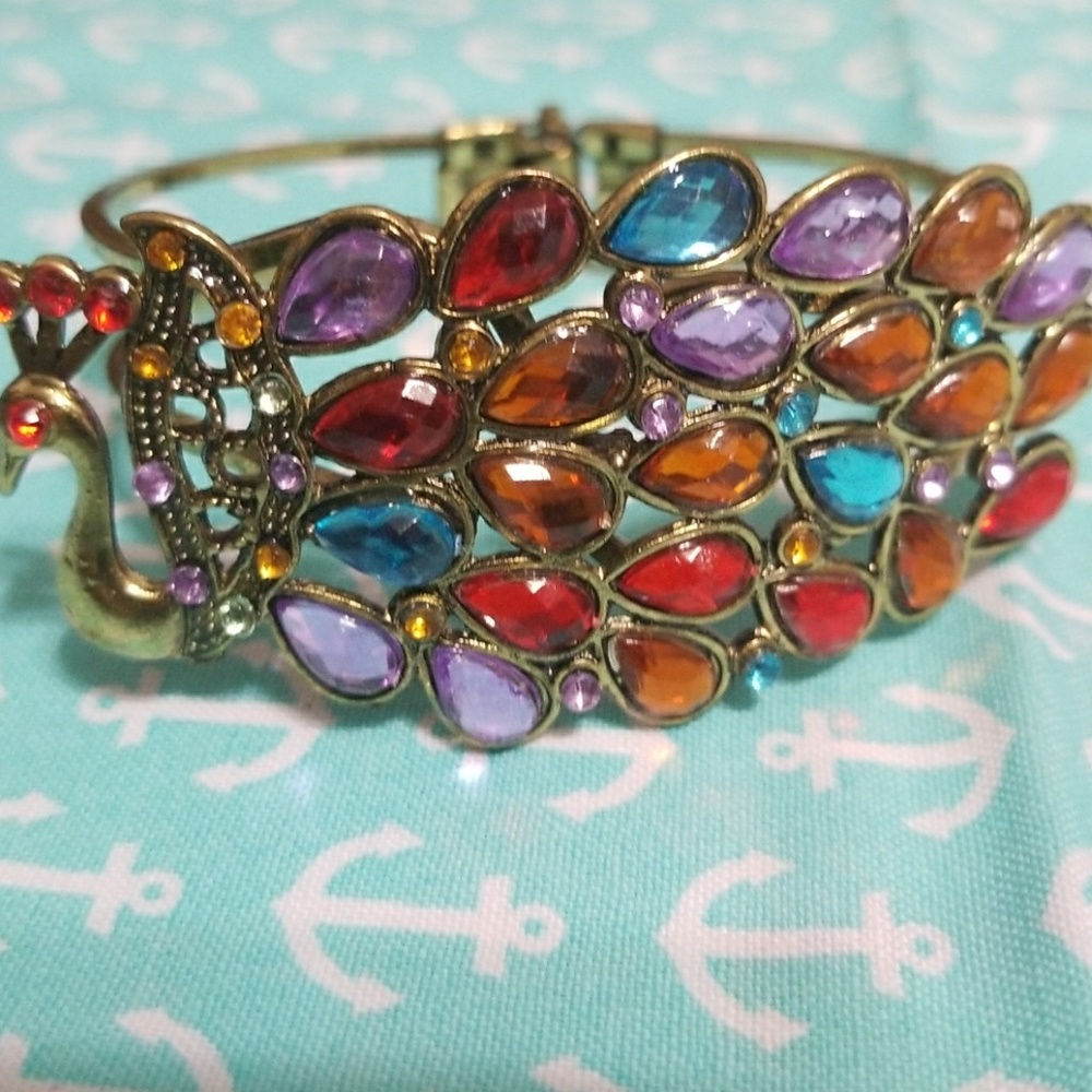Cute turkey dazzled bracelet